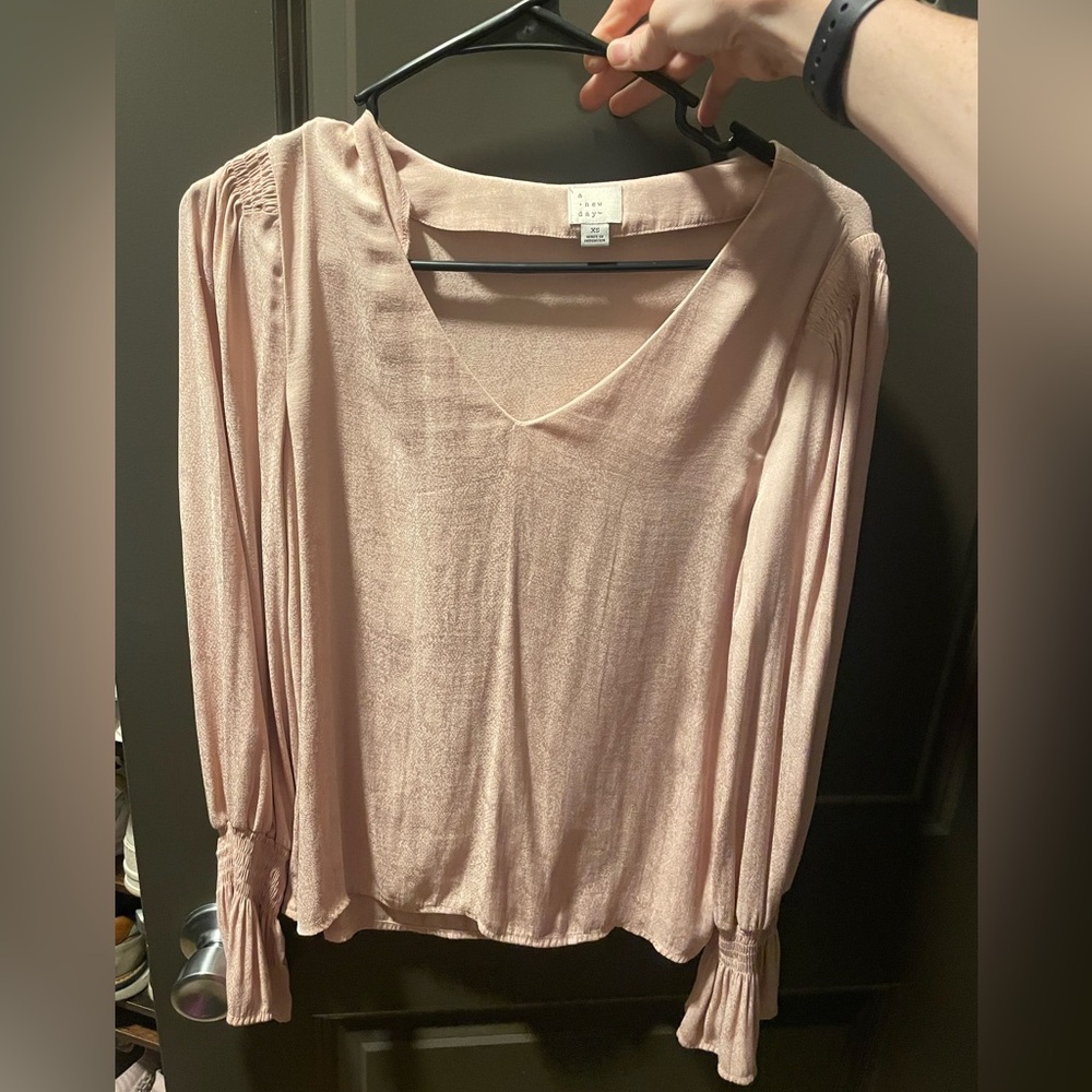 Pink blouse